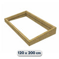 Costière isolée en bois (OSB) pour fenêtre de toit plat 120 × 200 cm