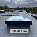 100 x 100 cm Fenêtre de toit en aluminium - Triple vitrage