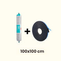 Kit d'installation pour 1 fenêtre de toit 100x100cm pour toit plat