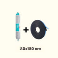 Kit d'installation pour 1 fenêtre de toit 80x180cm pour toit plat