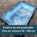 Fenêtre de toit praticable Plus sur mesure 30 – 300 cm