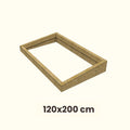 120 x 200 cm Costière isolée en bois (OSB) pour toit plat