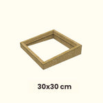 30 x 30 cm Costière isolée en bois (OSB) pour toit plat