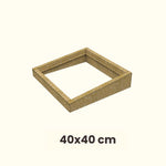 40 x 40 cm Costière isolée en bois (OSB) pour toit plat