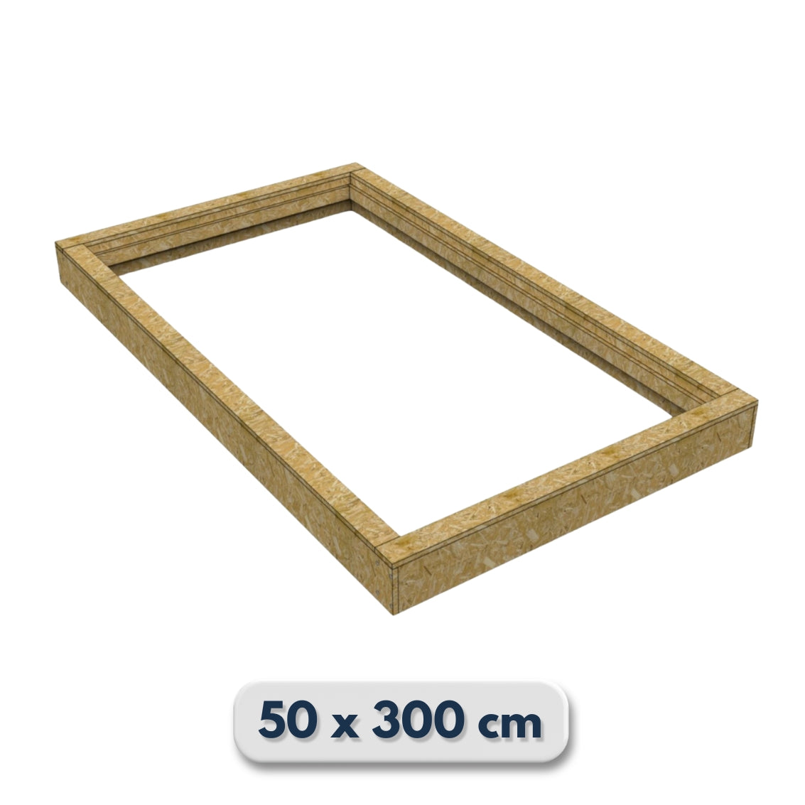 Costière isolée en bois (OSB) pour fenêtre de toit inclinée 50 × 300 cm