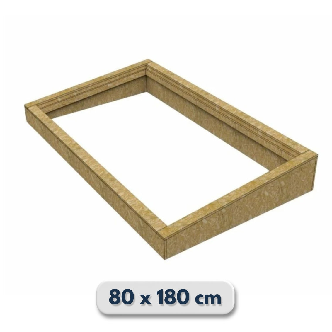Costière isolée en bois (OSB) pour fenêtre de toit plat 80 × 180 cm