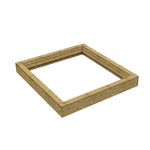 60 x 60 cm Costière isolée en bois (OSB) pour toit en pente