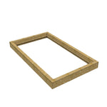 80 x 150 cm Costière isolée en bois (OSB) pour toit en pente