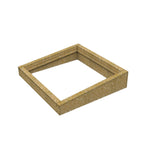 100 x 100 cm Costière isolée en bois (OSB) pour toit plat