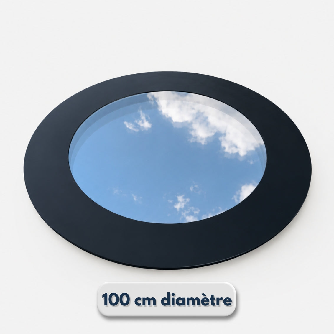 Fenêtre de toit circulaire 100 cm de diamètre, Triple vitrage, Valeur U : 0,9 W/m²K