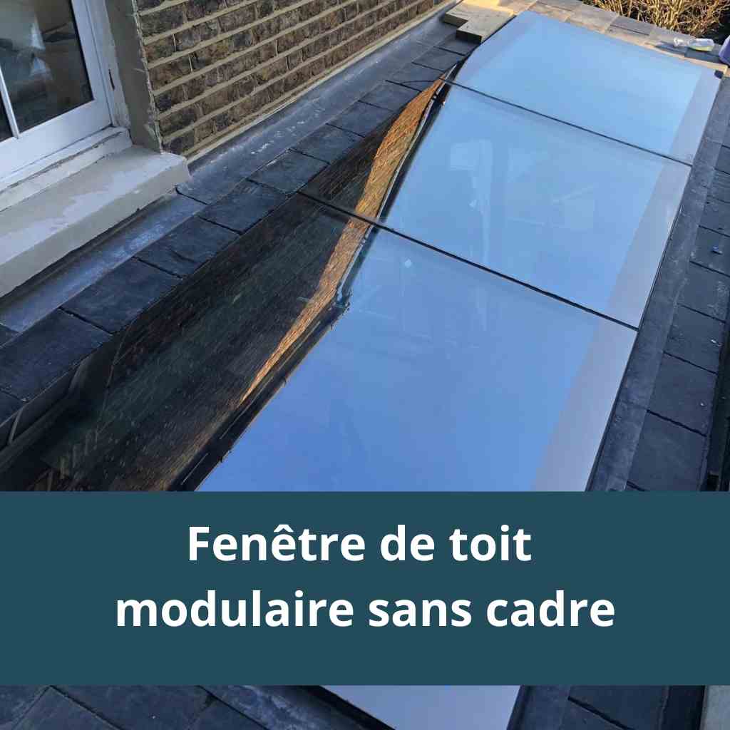 Fenêtre de toit plat modulaire sur mesure – Fenêtre de toit modulaire sans cadre