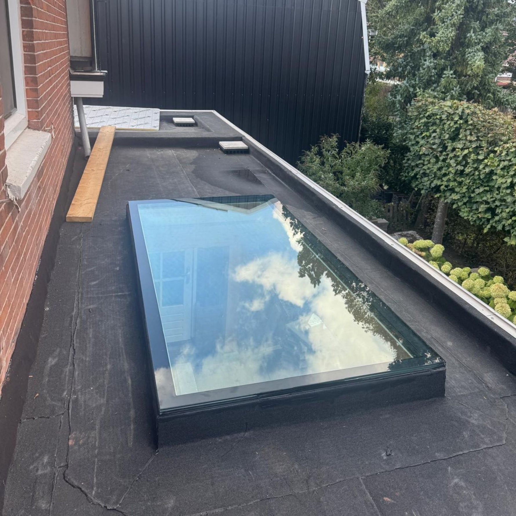 60 x 300 cm Fenêtre de toit pour toit plat, triple vitrage, valeur U: 0,9 W/m²K