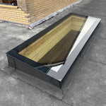 40 x 40 cm Fenêtre de toit pour toit plat, triple vitrage, valeur U: 0,9 W/m²K