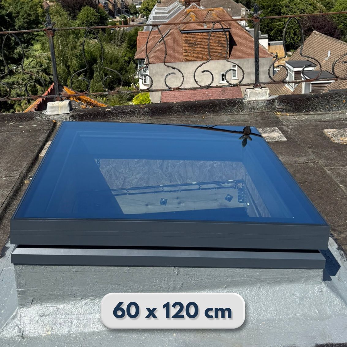 60 x 120 cm Fenêtre de toit en aluminium - Triple vitrage