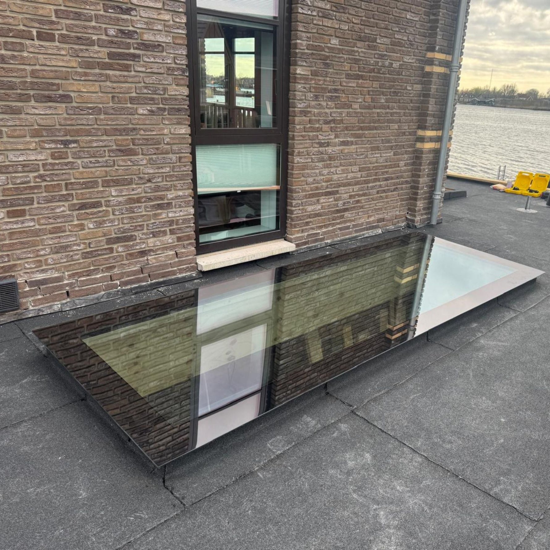 60 x 180 cm Fenêtre de toit pour toit plat, triple vitrage, valeur U: 0,9 W/m²K