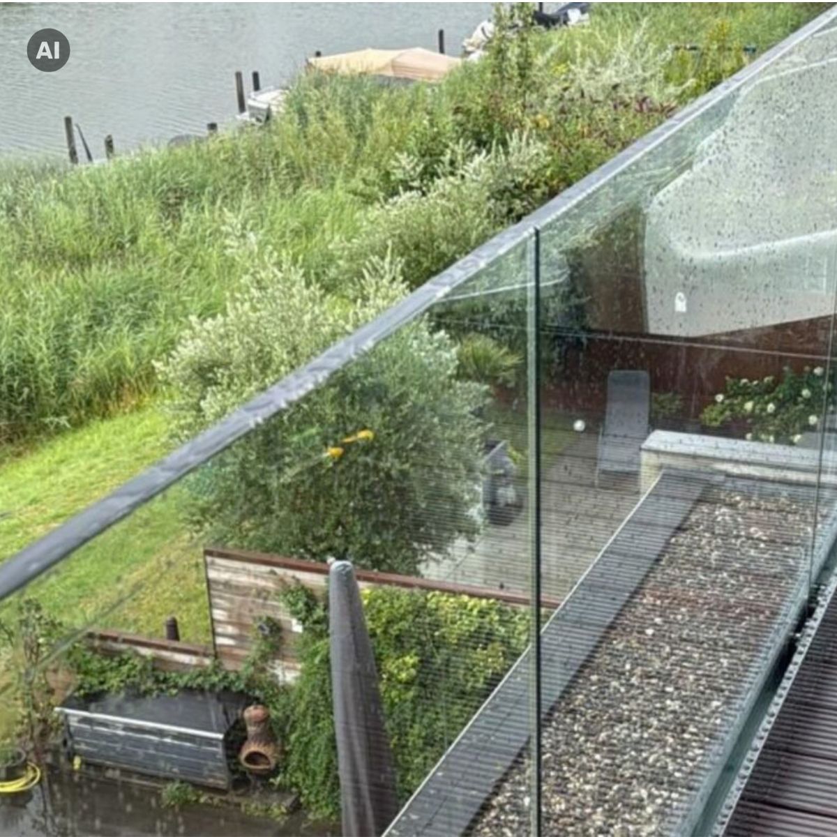 Garde-corps en verre SV75 UT à fixation au sol – Système réglable