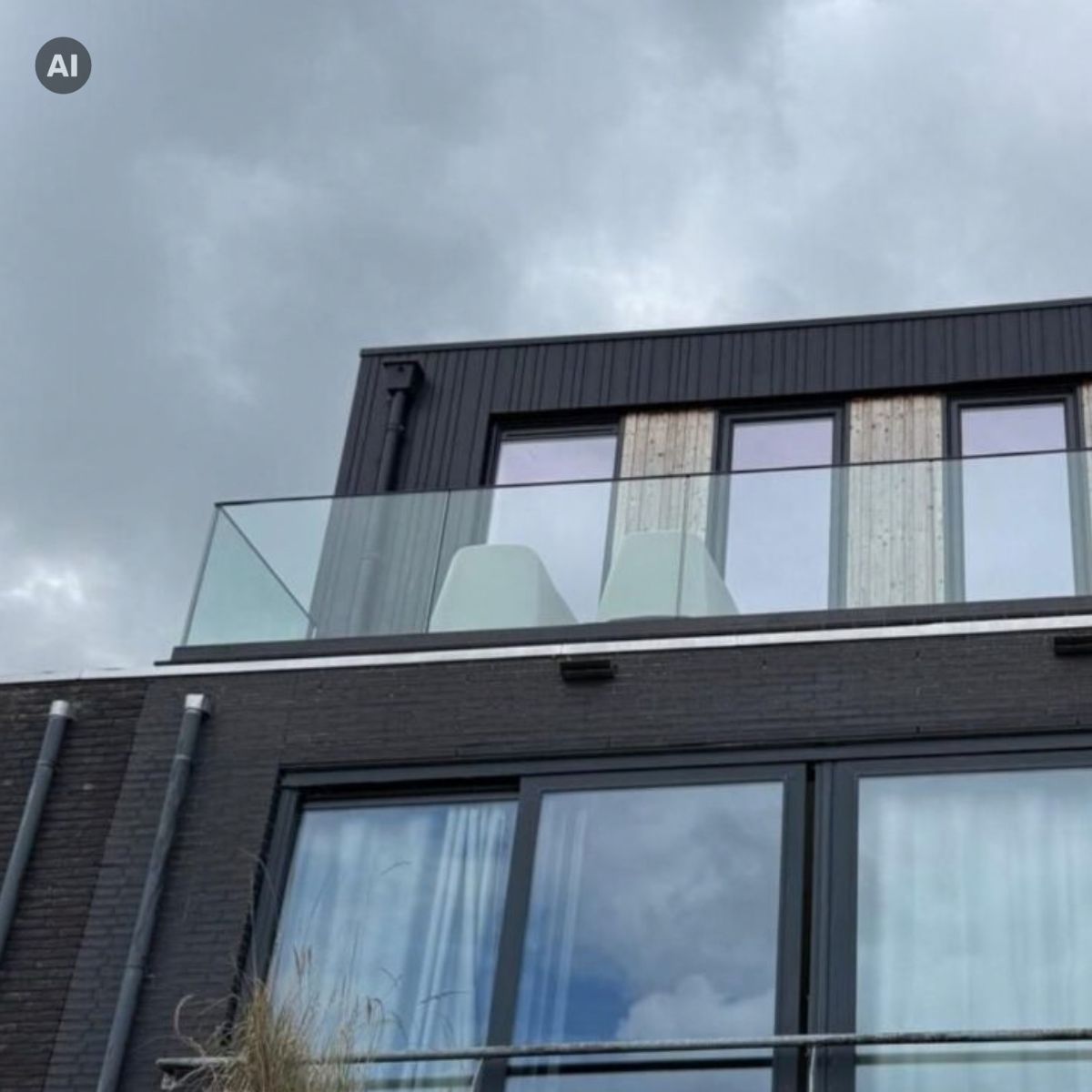 Garde-corps en verre SV75 UT à fixation au sol – Système réglable