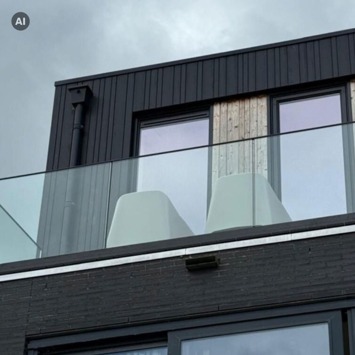 Garde-corps en verre SV75 UT à fixation au sol – Système réglable