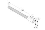 Balcon Juliette sur mesure avec adaptateurs pour verre