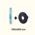 Kit d'installation pour 1 fenêtre de toit 150x200cm pour toit plat