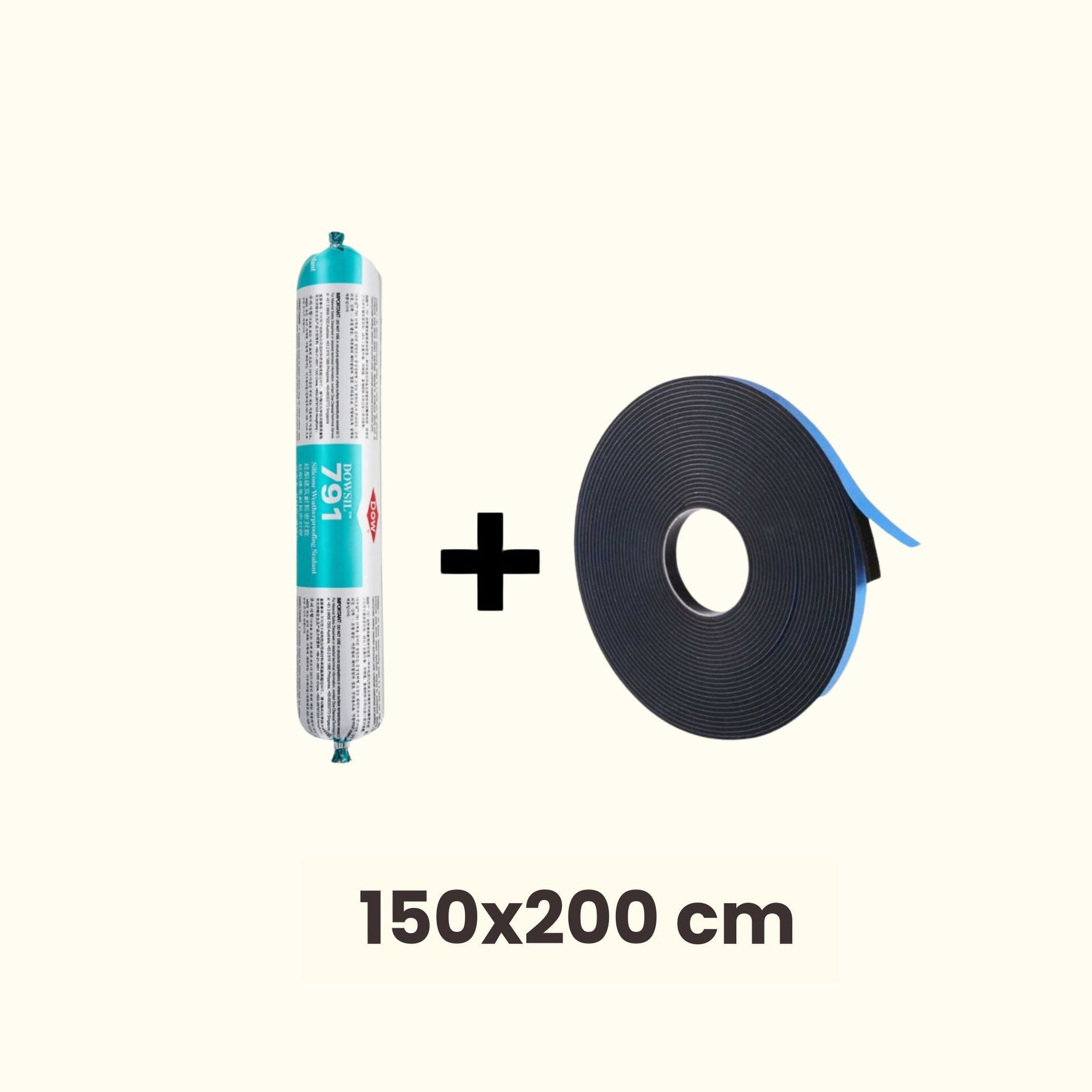 Kit d'installation pour 1 fenêtre de toit 150x200cm pour toit plat