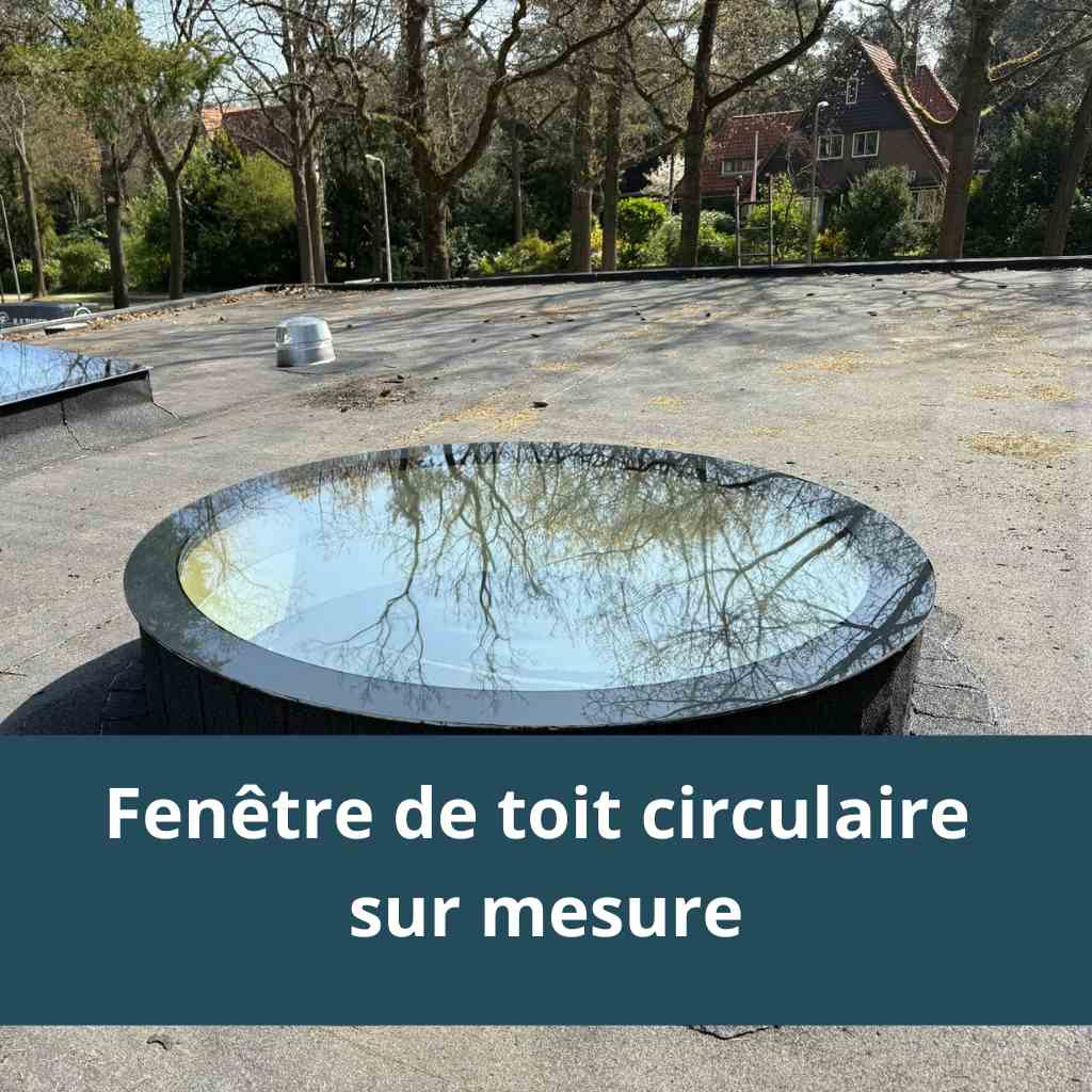 Fenêtre de toit circulaire sur mesure