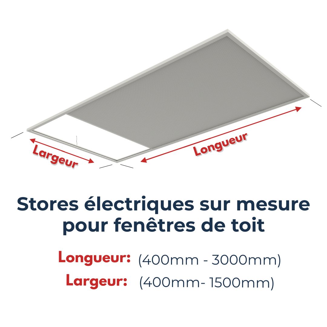 Stores de puits de lumière sur mesure