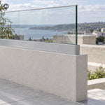 Garde-corps en verre SV55 UTM à fixation au sol – Système à cales