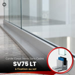 Garde-corps en verre SV75 LT à fixation au sol – Système réglable